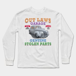 Outlaws Garage Classic Car Hot Rod Novelty Gift Long Sleeve T-Shirt